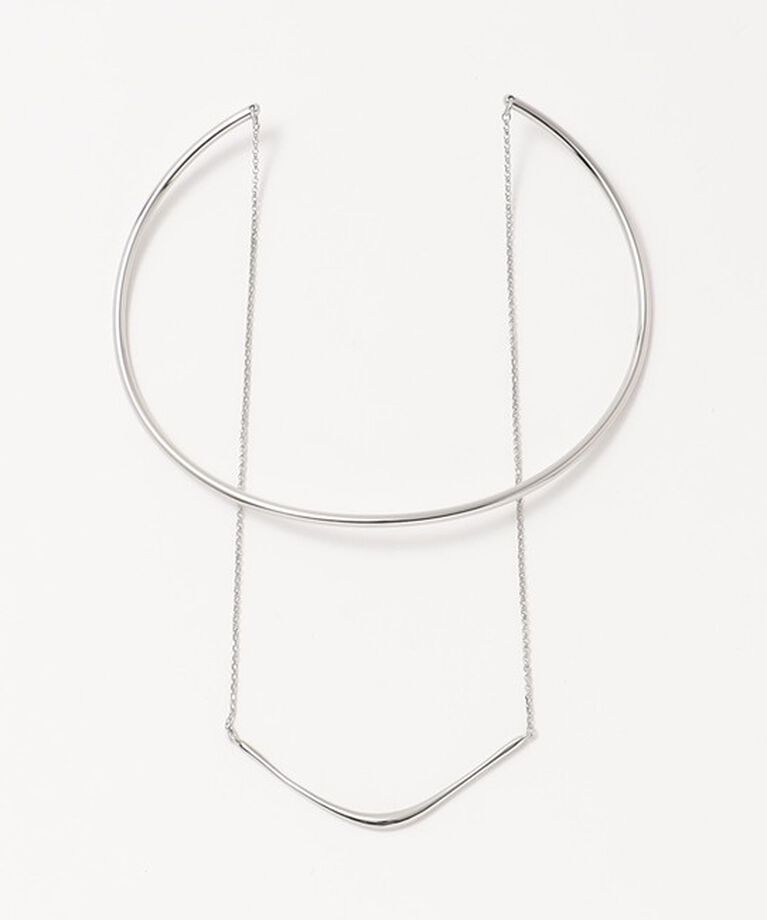 BEAUTY&YOUTH UNITED ARROWS「メタル×チェーン 2連チョーカー」|ネックレス|