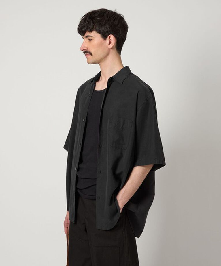 STEVEN ALAN「＜Steven Alan＞ スラブ レギュラーカラー ショートスリーブ シャツ ALINE LOOSE CASUAL」|シャツ・ブラウス|