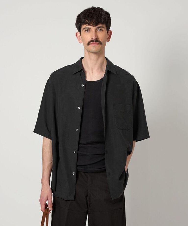 STEVEN ALAN「＜Steven Alan＞ スラブ レギュラーカラー ショートスリーブ シャツ ALINE LOOSE CASUAL」|シャツ・ブラウス|