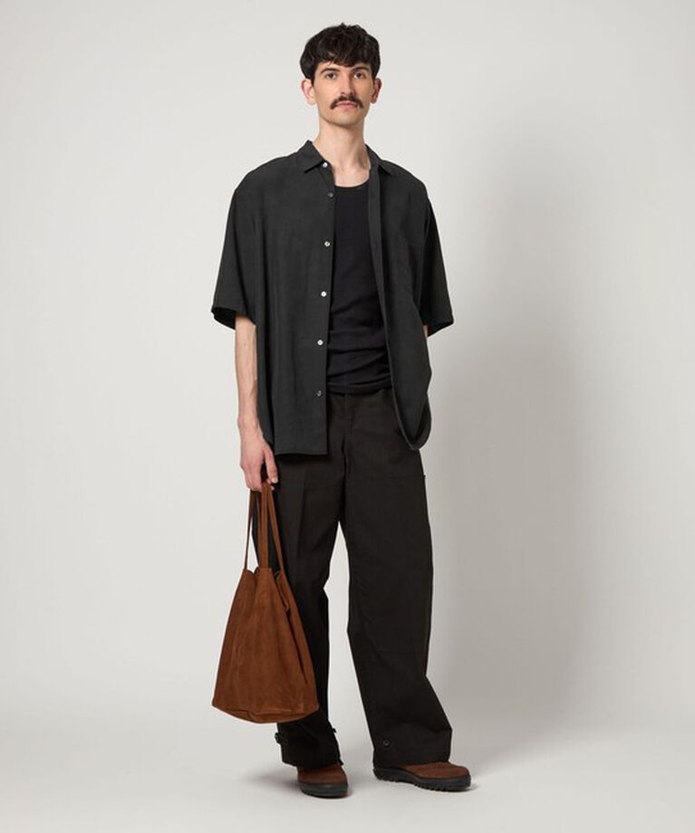 STEVEN ALAN「＜Steven Alan＞ スラブ レギュラーカラー ショートスリーブ シャツ ALINE LOOSE CASUAL」|シャツ・ブラウス|