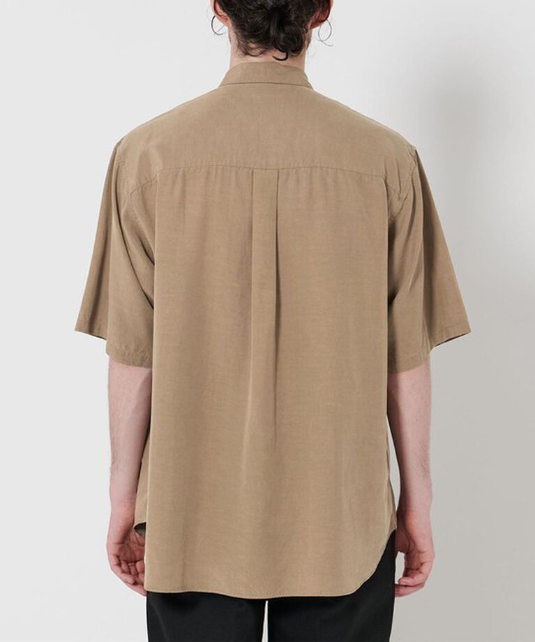 STEVEN ALAN「＜Steven Alan＞ スラブ レギュラーカラー ショートスリーブ シャツ ALINE LOOSE CASUAL」|シャツ・ブラウス|