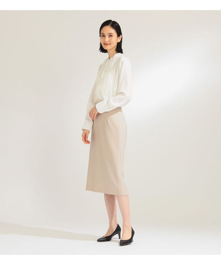 Demi-Luxe BEAMS 「ジョーゼット フリルブラウス＊」|シャツ・ブラウス|