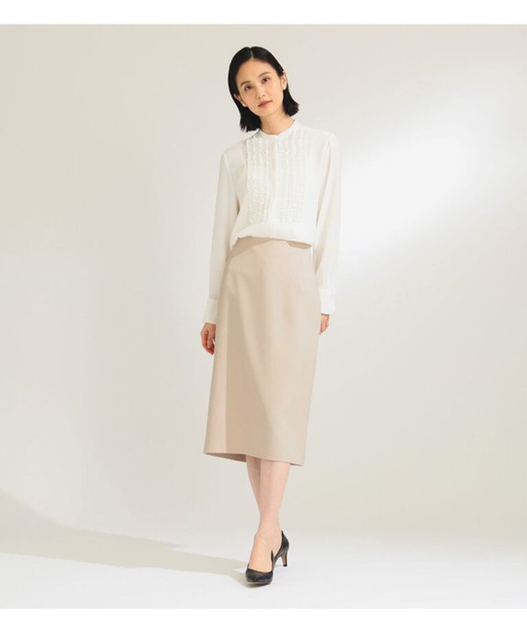 Demi-Luxe BEAMS 「ジョーゼット フリルブラウス＊」|シャツ・ブラウス|
