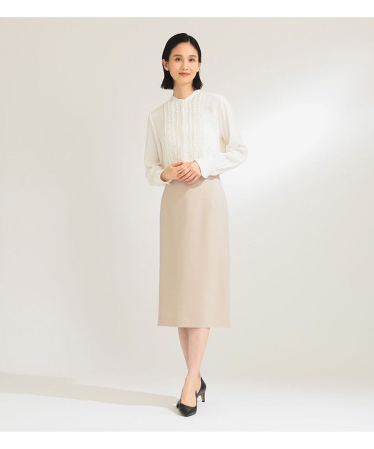 Demi-Luxe BEAMS 「ジョーゼット フリルブラウス＊」|シャツ・ブラウス|