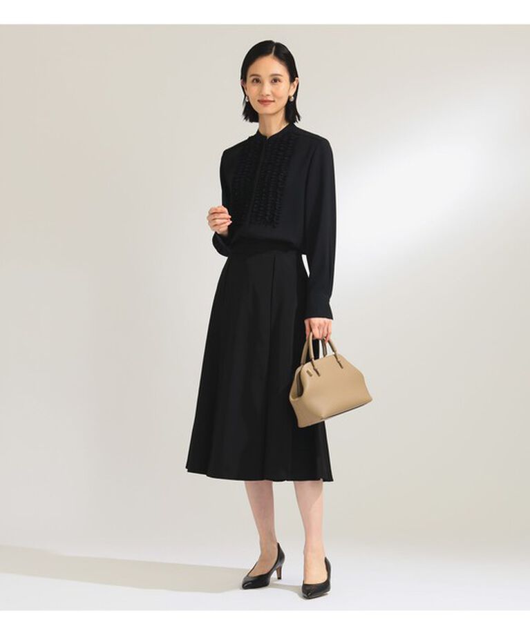 Demi-Luxe BEAMS 「ジョーゼット フリルブラウス＊」|シャツ・ブラウス|