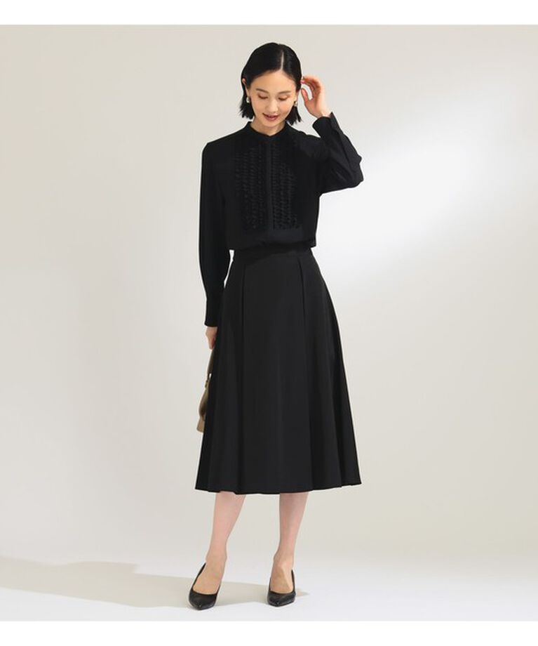 Demi-Luxe BEAMS 「ジョーゼット フリルブラウス＊」|シャツ・ブラウス|