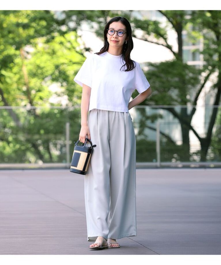 Demi-Luxe BEAMS 「Demi-Luxe BEAMS / モックネック ショート Tシャツ」|Tシャツ・カットソー|