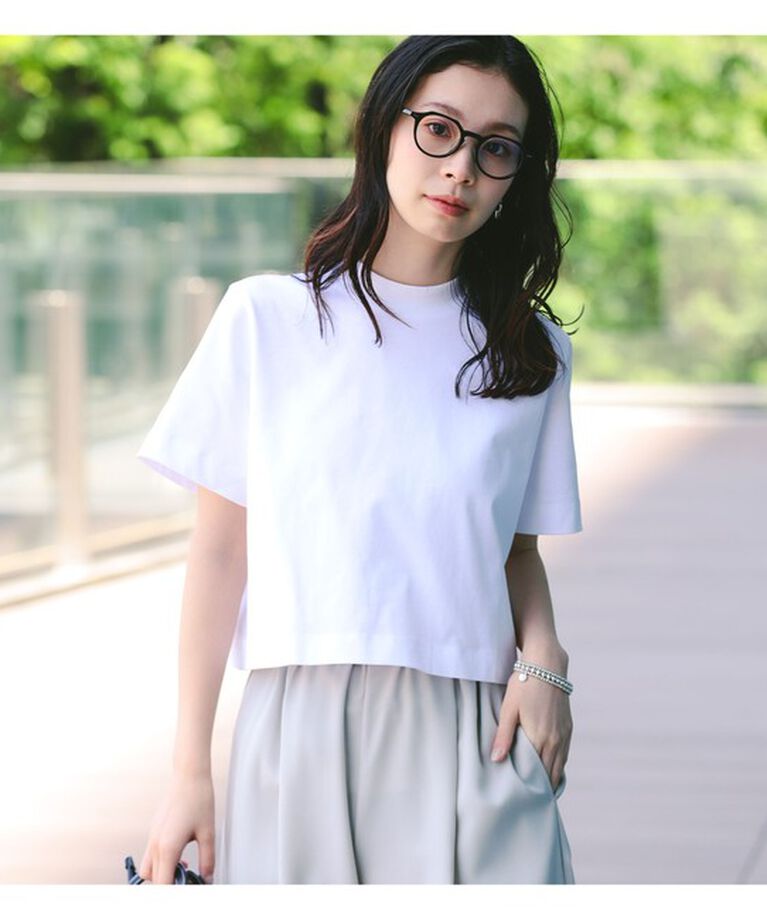 Demi-Luxe BEAMS 「Demi-Luxe BEAMS / モックネック ショート Tシャツ」|Tシャツ・カットソー|