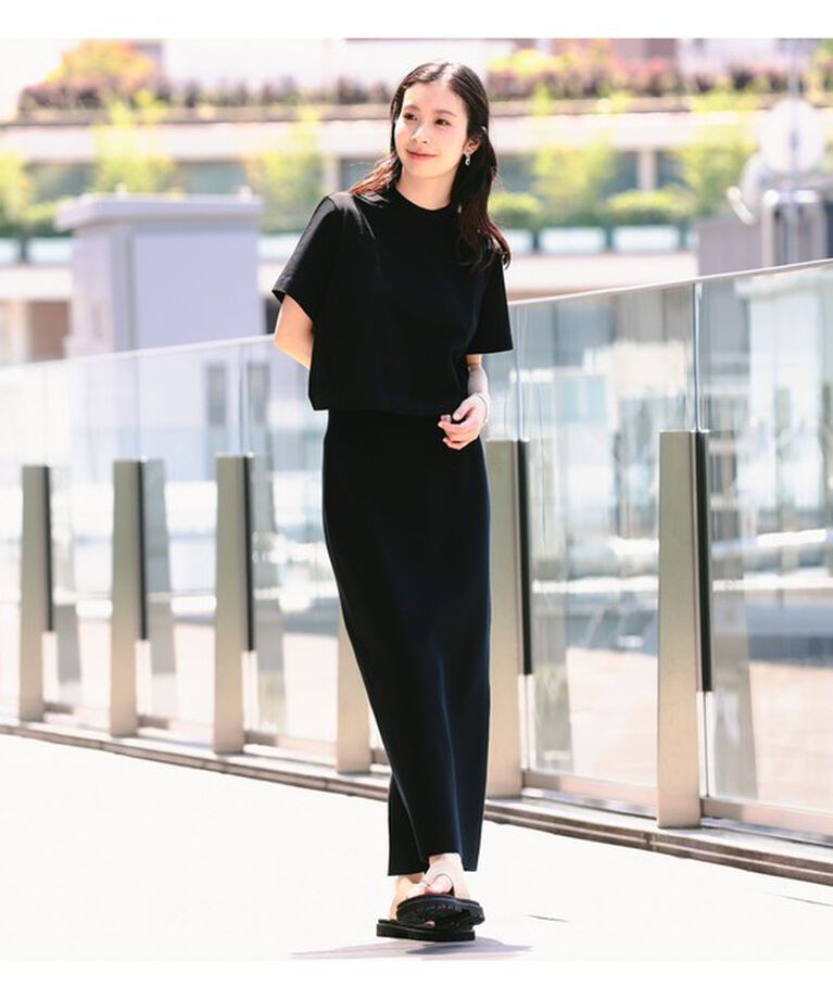 Demi-Luxe BEAMS 「Demi-Luxe BEAMS / モックネック ショート Tシャツ」|Tシャツ・カットソー|