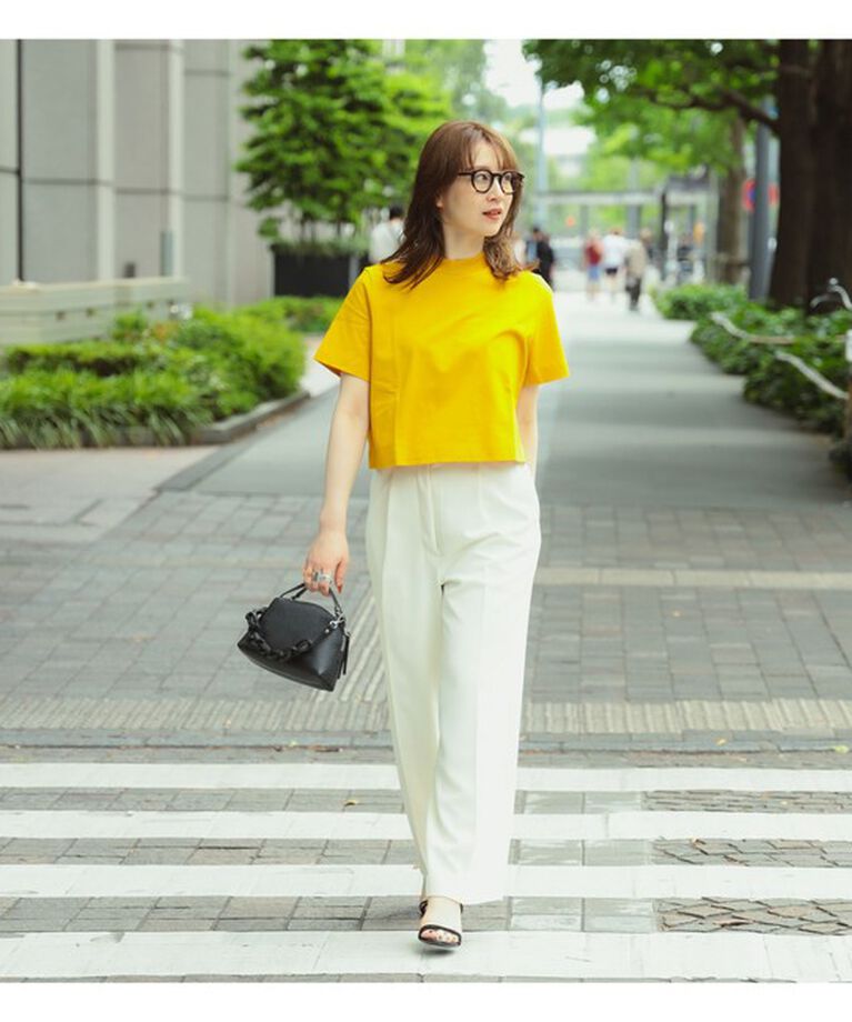 Demi-Luxe BEAMS 「Demi-Luxe BEAMS / モックネック ショート Tシャツ」|Tシャツ・カットソー|
