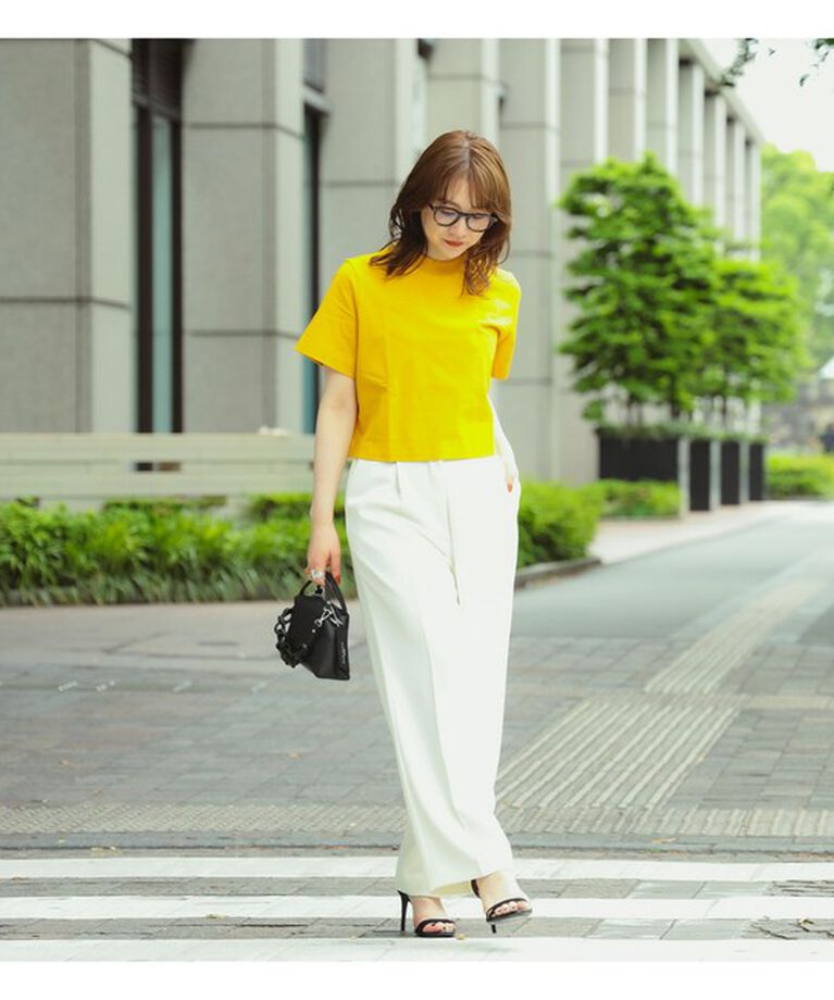 Demi-Luxe BEAMS 「Demi-Luxe BEAMS / モックネック ショート Tシャツ」|Tシャツ・カットソー|