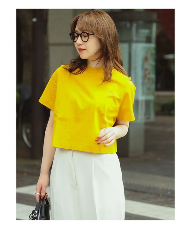 Demi-Luxe BEAMS 「Demi-Luxe BEAMS / モックネック ショート Tシャツ」|Tシャツ・カットソー|