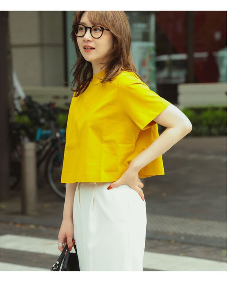 Demi-Luxe BEAMS 「Demi-Luxe BEAMS / モックネック ショート Tシャツ」|Tシャツ・カットソー|