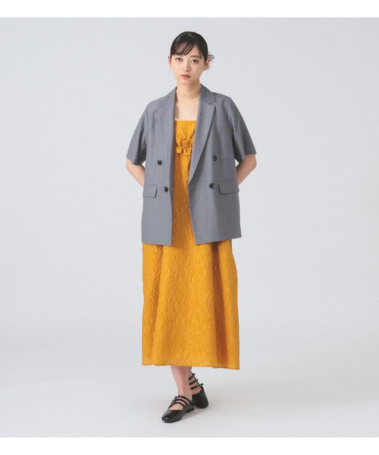 Ray BEAMS 「フクレ ジャカード フリル キャミ ワンピース」|ワンピース|YELLOW