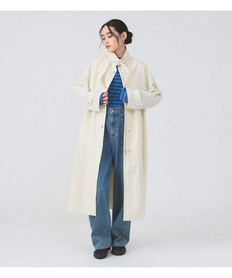 Ray BEAMS 「ストラップ スタンドカラー コート」|その他|