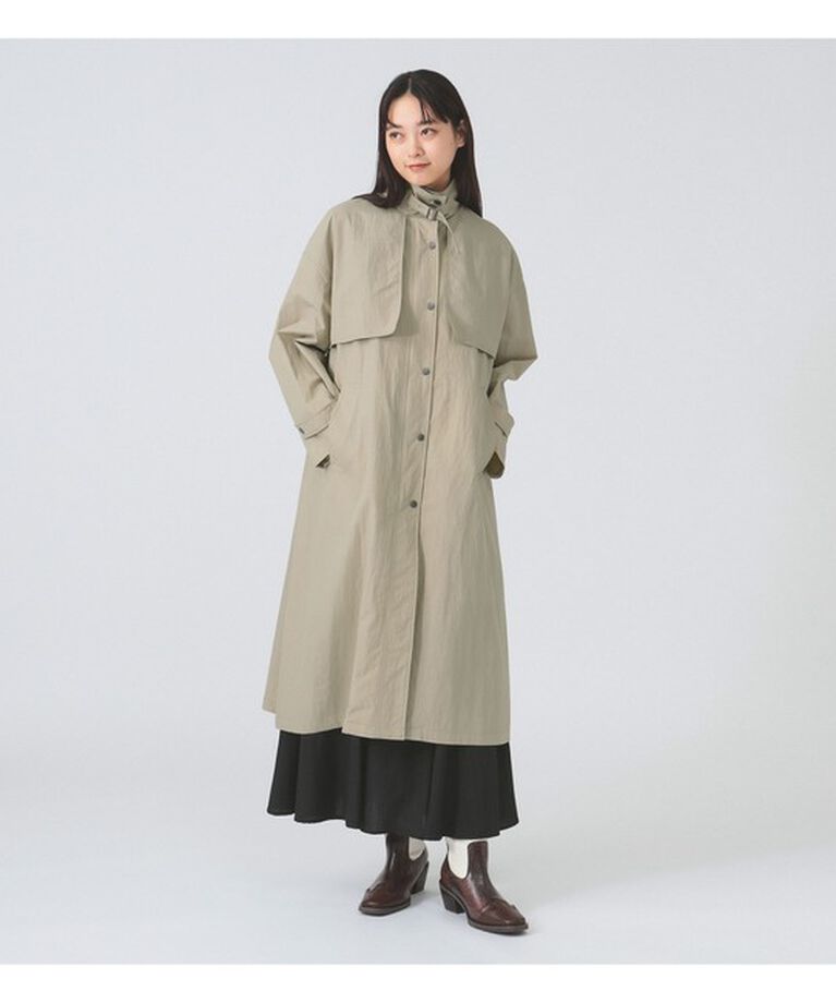 Ray BEAMS 「ストラップ スタンドカラー コート」|その他|