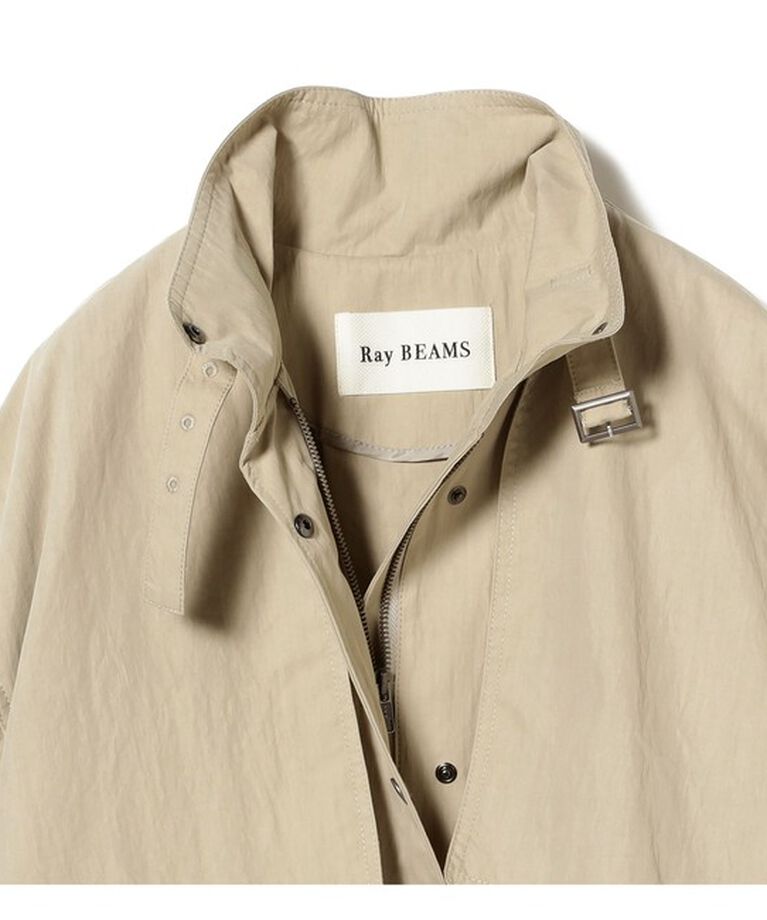 Ray BEAMS 「ストラップ スタンドカラー コート」|その他|