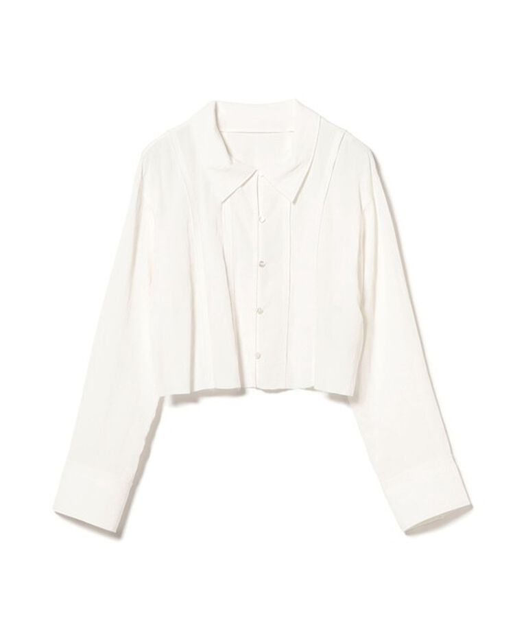 Ray BEAMS 「RBS / カットオフ クロップド シャツ」|シャツ・ブラウス|WHITE