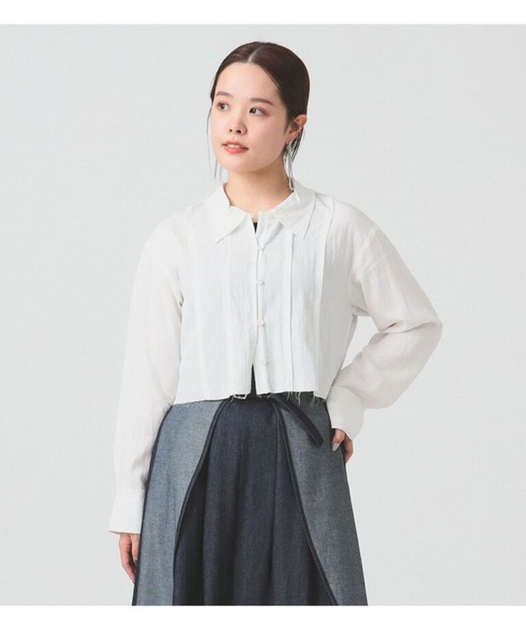 Ray BEAMS 「RBS / カットオフ クロップド シャツ」|シャツ・ブラウス|