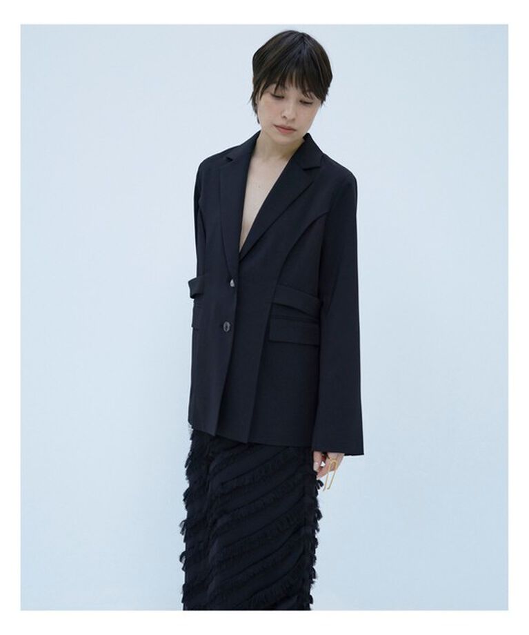 Ray BEAMS 「RBS / サイド カーブ キリカエ ジャケット」|テーラードジャケット|BLACK