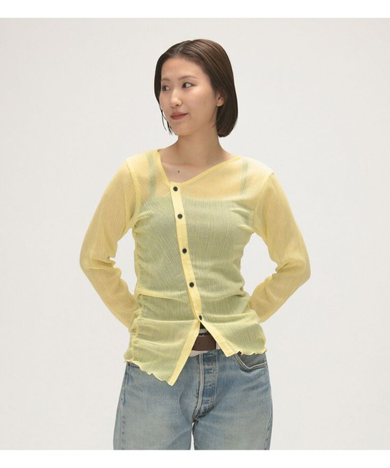 BEAMSBOY「maturely / シアー シャーリング カーディガン」|Tシャツ・カットソー|LEMON