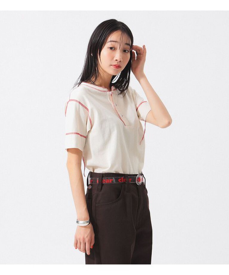 BEAMSBOY「【別注】Healthknit / 70s ヘンリーネック ショートスリーブ」|Tシャツ・カットソー|