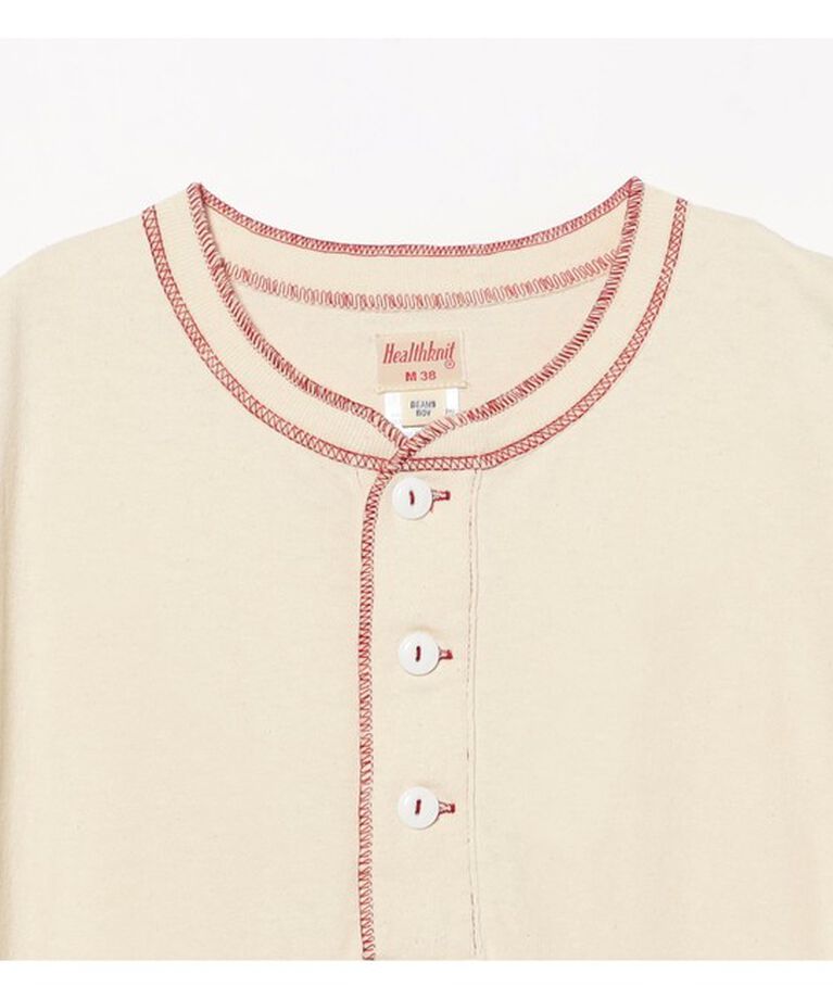 BEAMSBOY「【別注】Healthknit / 70s ヘンリーネック ショートスリーブ」|Tシャツ・カットソー|