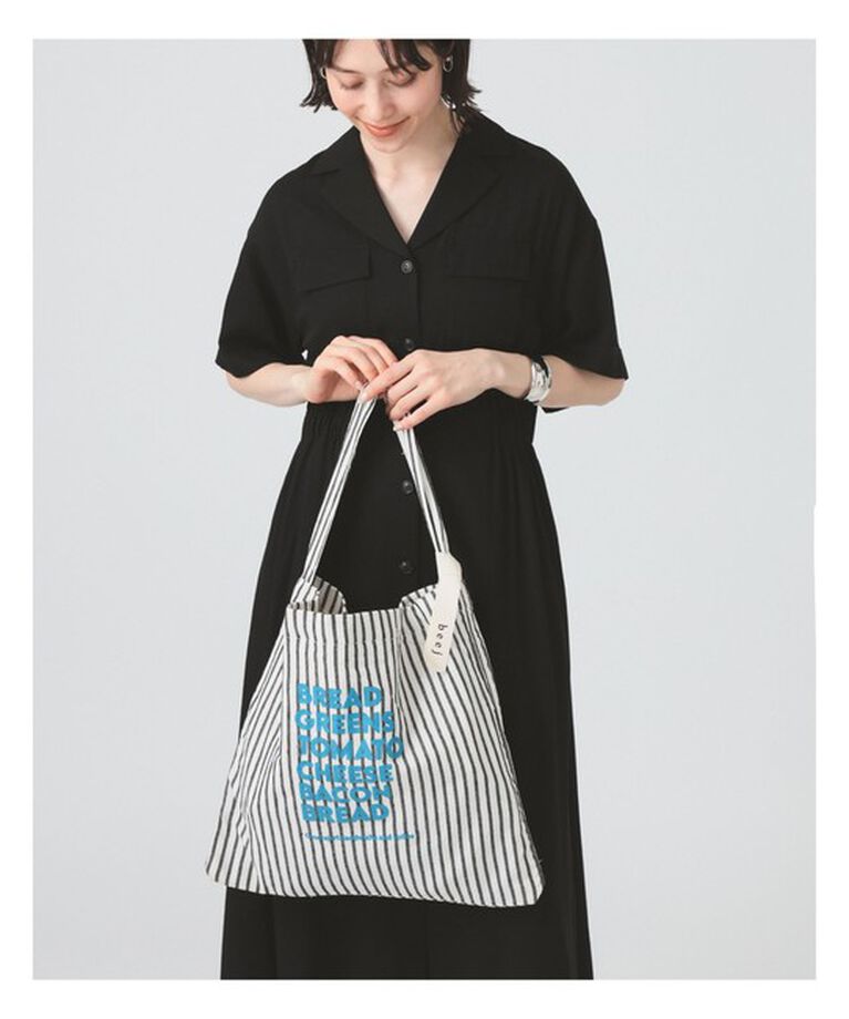 Ray BEAMS 「【別注】beej / ストライプ トートバッグ」|トートバッグ|