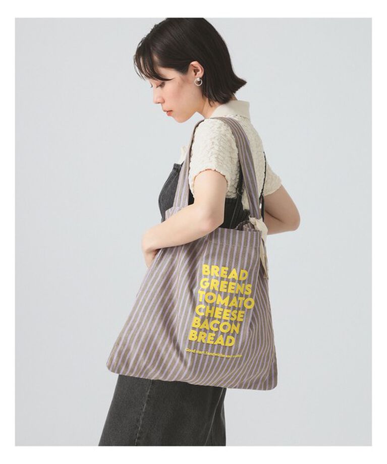 Ray BEAMS 「【別注】beej / ストライプ トートバッグ」|トートバッグ|BEIGE