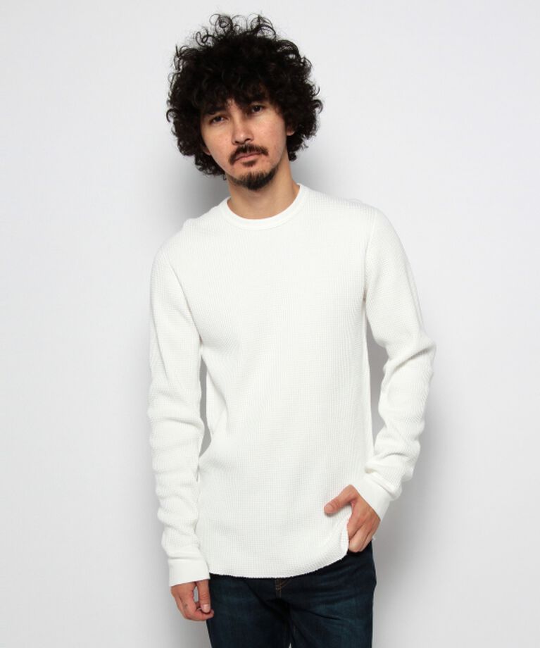 BEAMS「【ビームスの百名品】BEAMS / サーマルカットソー」|Tシャツ・カットソー|WHITE
