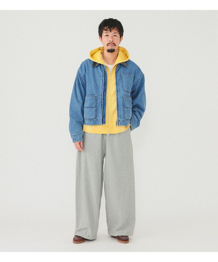 BEAMS「【別注】Champion / リバースウィーブ（R）ワイドパンツ」|チノ|
