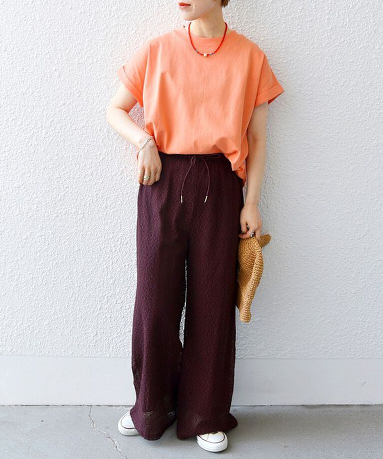SHIPS any「《一部追加予約》SHIPS any:〈抗菌防臭/洗濯機可能〉USAコットン フレンチスリーブ TEE」|Tシャツ・カットソー|