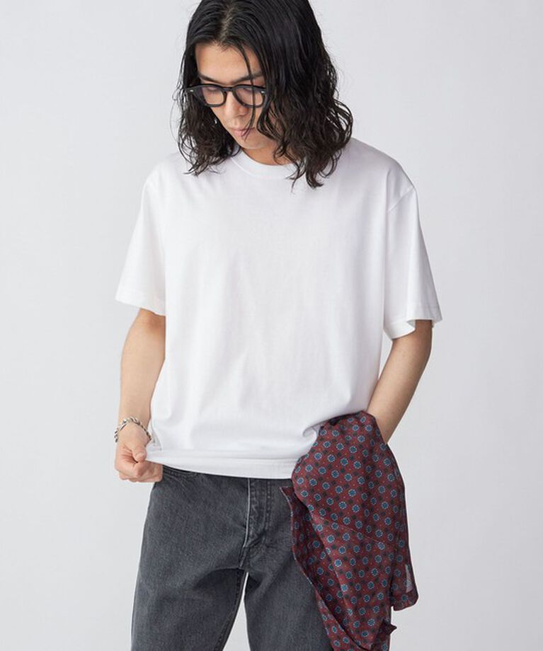SHIPS「SHIPS:〈接触冷感〉 ICE PACK NYLON クルーネック Tシャツ」|Tシャツ・カットソー|