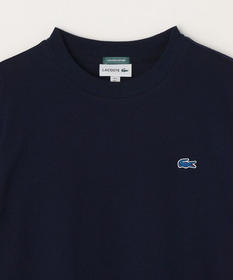SHIPS any「【SHIPS any別注】LACOSTE: ワンポイント ピケ クルーネック Tシャツ (ロンT)◇」|Tシャツ・カットソー|