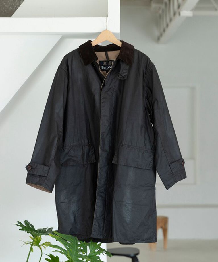 SHIPS「【SHIPS別注】Barbour: 3/4 COAT 4oz WAX COTTON」|ステンカラーコート|