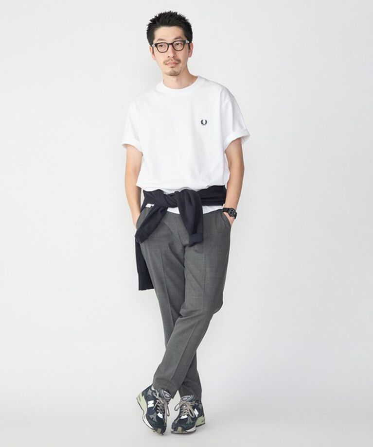 SHIPS「【SHIPS別注】FRED PERRY: SOLOTEX(R) 鹿の子 ワンポイント ロゴ Tシャツ24SS」|Tシャツ・カットソー|