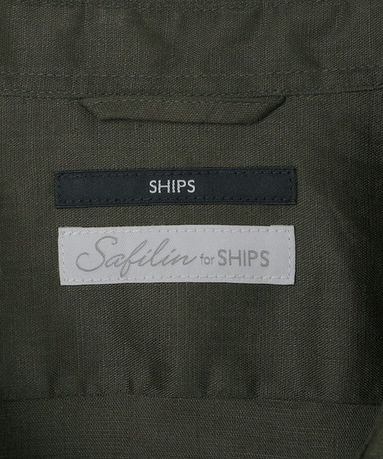 SHIPS「SHIPS: SOLOTEX(R) サフィラン リネン 7分袖 シャツ」|シャツ・ブラウス|