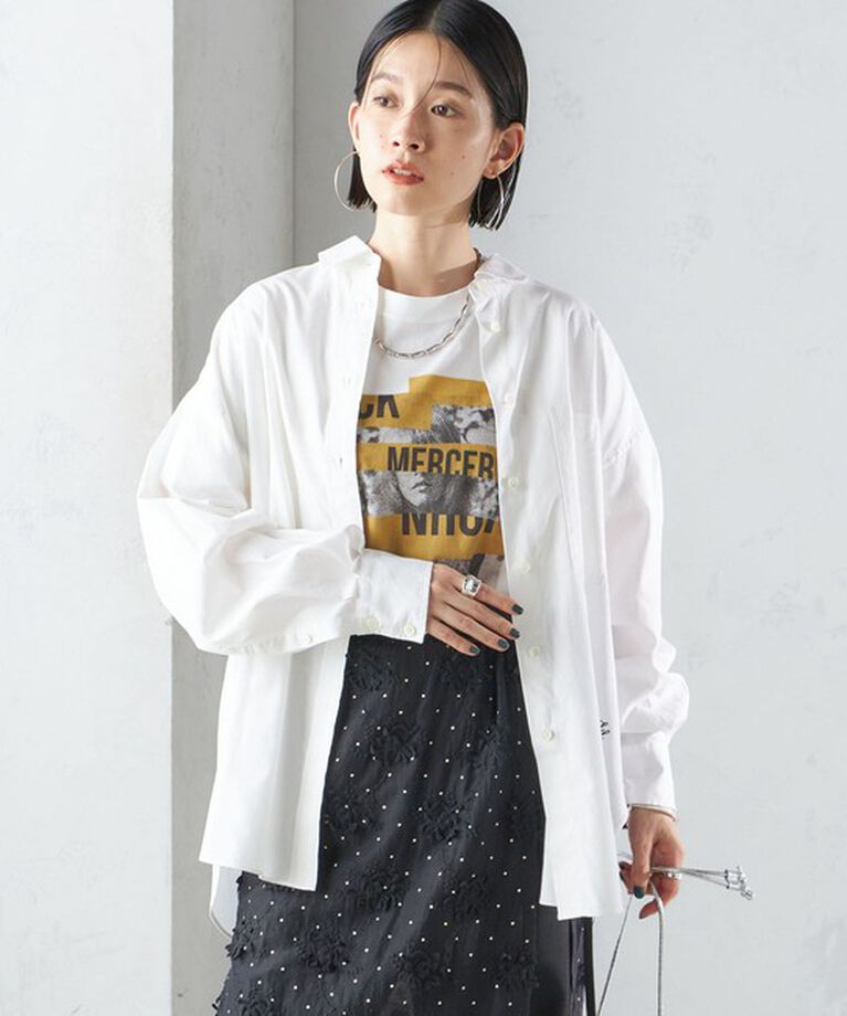 SHIPS for women「〈洗濯機可能〉ピンオックス 刺繍 オーバー シャツ」|シャツ・ブラウス|