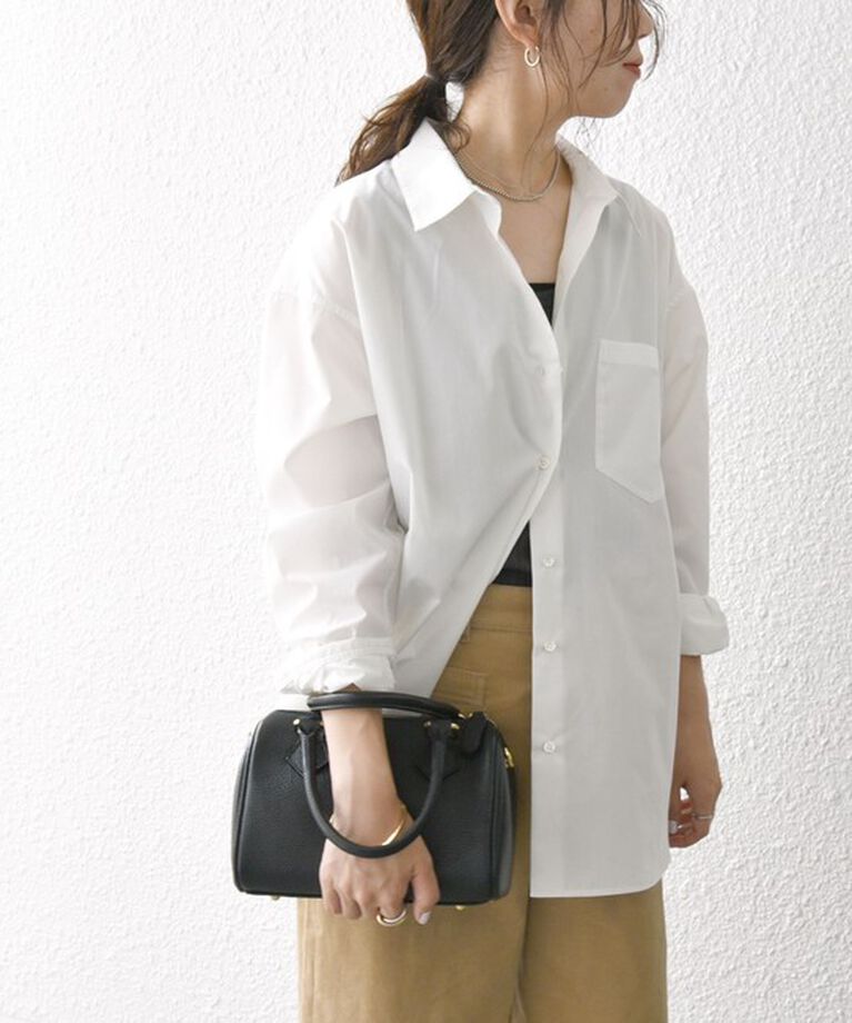 SHIPS any「SHIPS any:〈洗濯機可能〉REPREVE レギュラーカラー ルーズ ポケット シャツ」|シャツ・ブラウス|