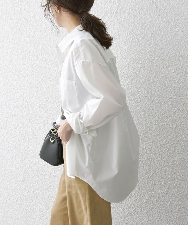SHIPS any「SHIPS any:〈洗濯機可能〉REPREVE レギュラーカラー ルーズ ポケット シャツ」|シャツ・ブラウス|