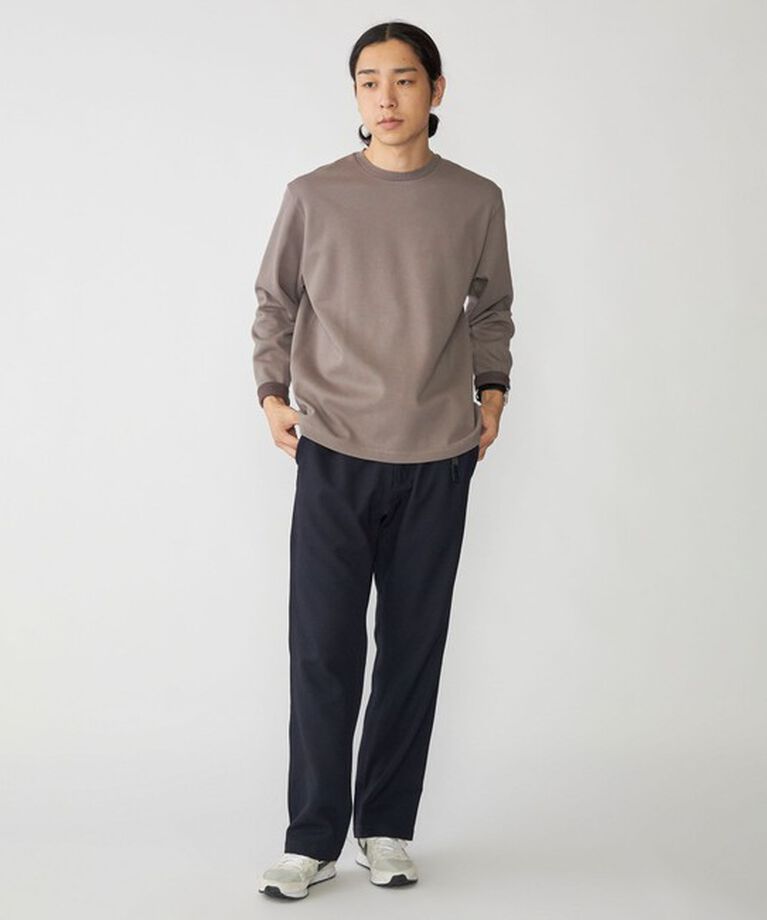 SHIPS「SHIPS: 鹿の子 ダブルフェイス クルーネック ロングスリーブ Tシャツ (ロンT)」|Tシャツ・カットソー|