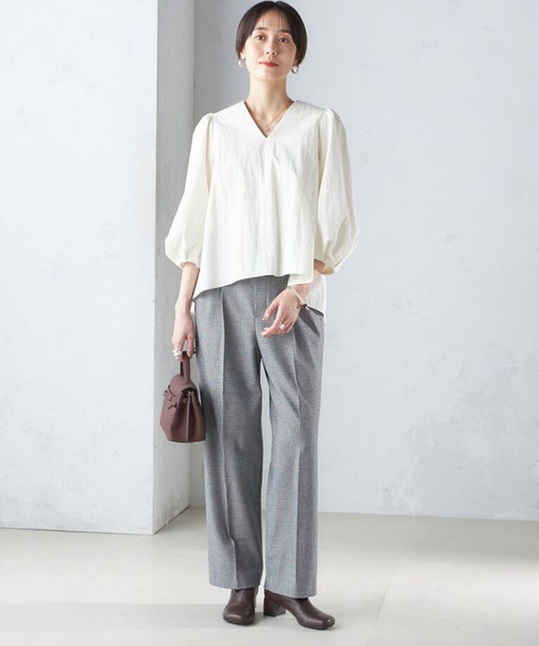 SHIPS for women「〈手洗い可能〉両面起毛 ストレート パンツ」|その他|