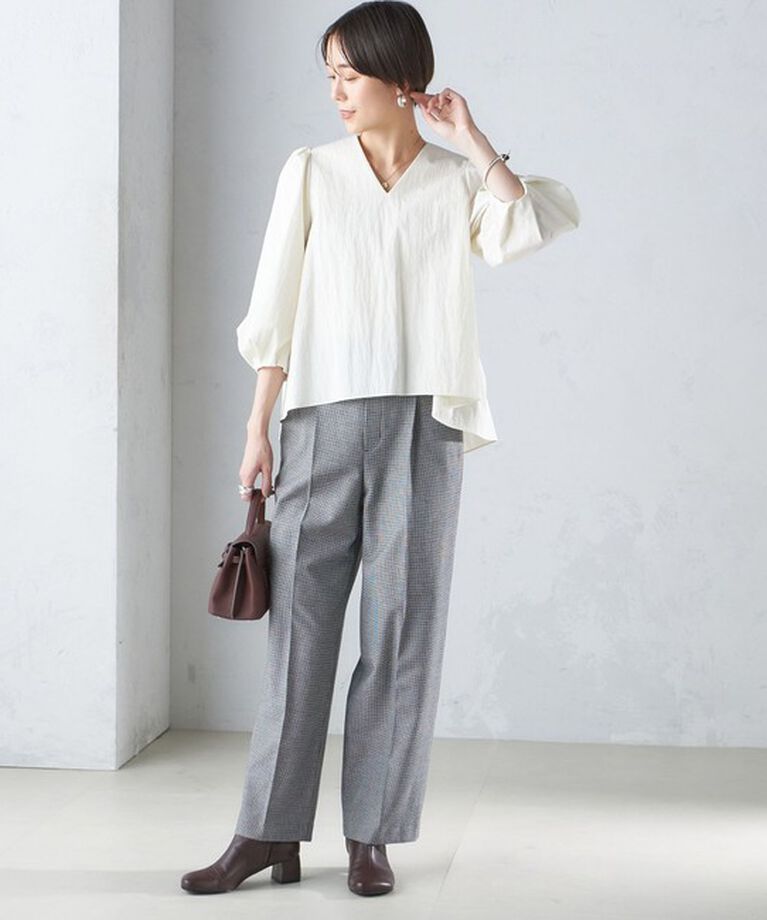 SHIPS for women「〈手洗い可能〉両面起毛 ストレート パンツ」|その他|