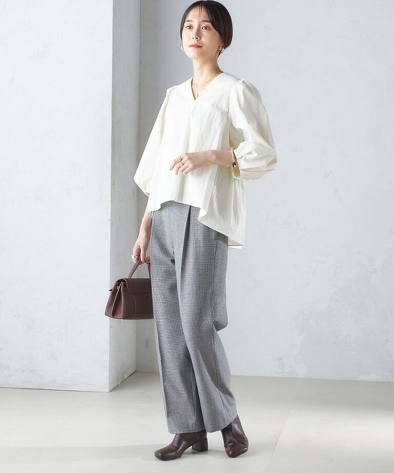 SHIPS for women「〈手洗い可能〉両面起毛 ストレート パンツ」|その他|