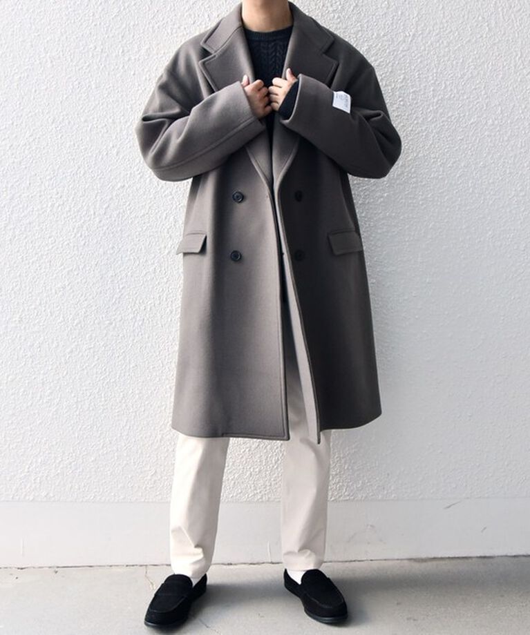 SHIPS any「SHIPS any: PURE WOOL MELTON ダブル チェスターコート◇」|チェスターコート|