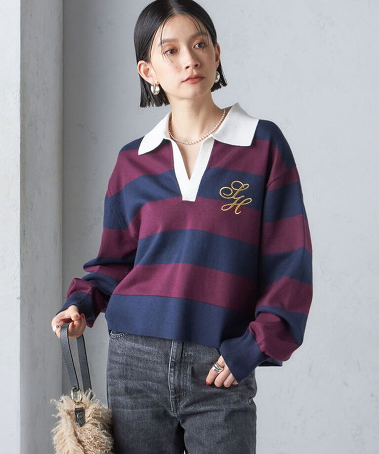SHIPS for women「〈手洗い可能〉エンブレム ラガー ニット」|ニット・セーター|