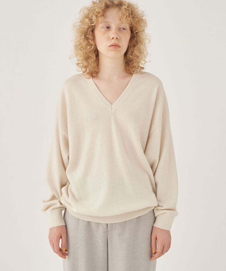 GALERIE VIE「モンゴルカシミヤ Vネックプルオーバー」|ニット・セーター|