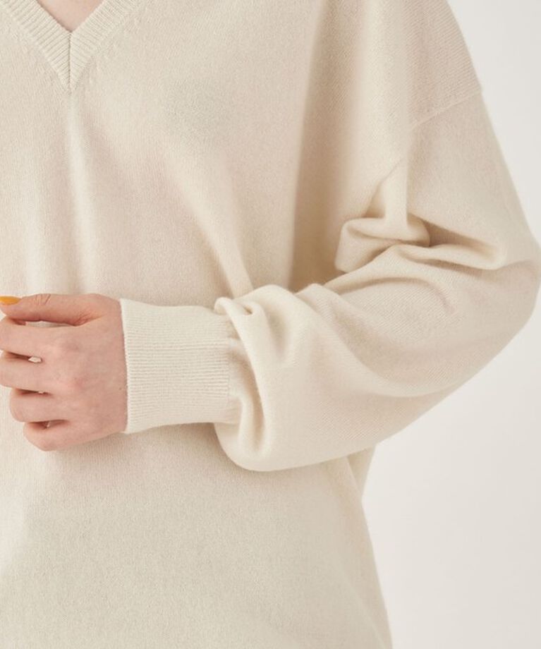 GALERIE VIE「モンゴルカシミヤ Vネックプルオーバー」|ニット・セーター|