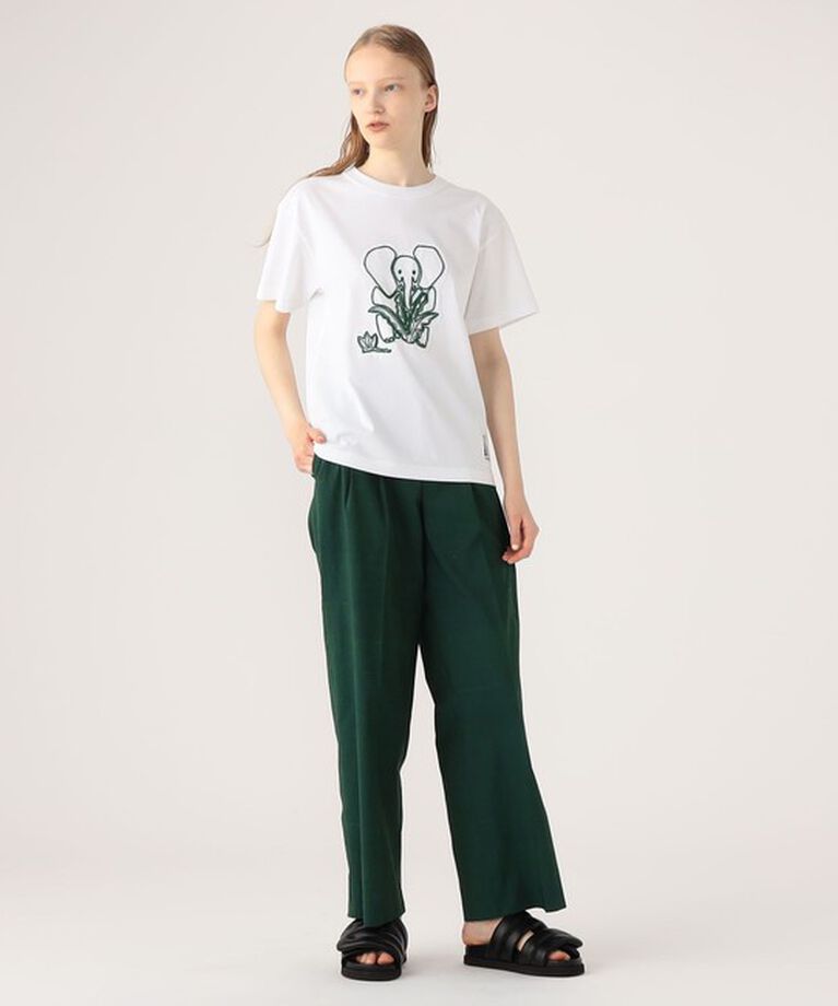 CABaN「CABaN ドライスビンコットン ELEPHANTエンブロイダリー Tシャツ」|Tシャツ・カットソー|