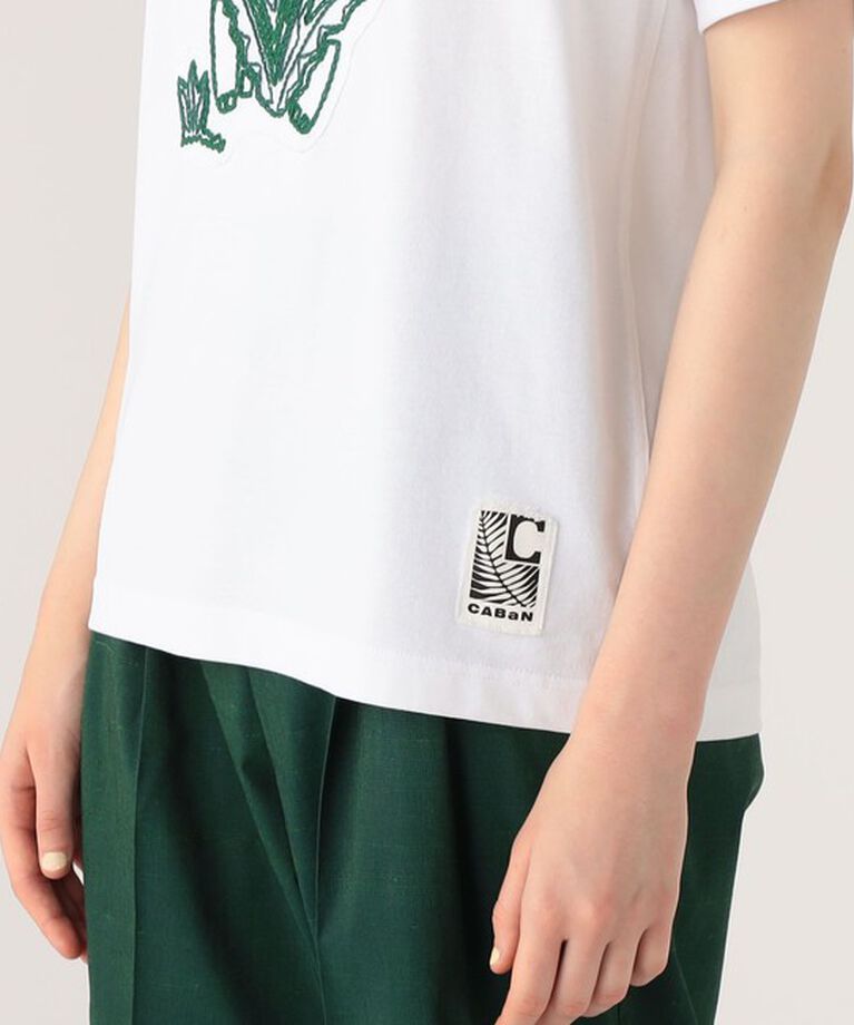 CABaN「CABaN ドライスビンコットン ELEPHANTエンブロイダリー Tシャツ」|Tシャツ・カットソー|